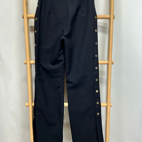 ROMEO AND JULIET COUTURE Black wide leg‎ snap side pants size M. - Picture 10 of 16